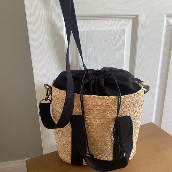 💚SOLD💚J.Crew Raffia straw mini tote bag - Picture 2 of 4